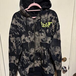 Escape Halloween Zip Up Hoodie ⛓️ Size : XXL